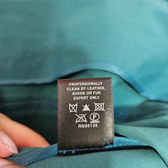 Lafayette 148 New York Teal Belted Dress - Picture 9 of 9